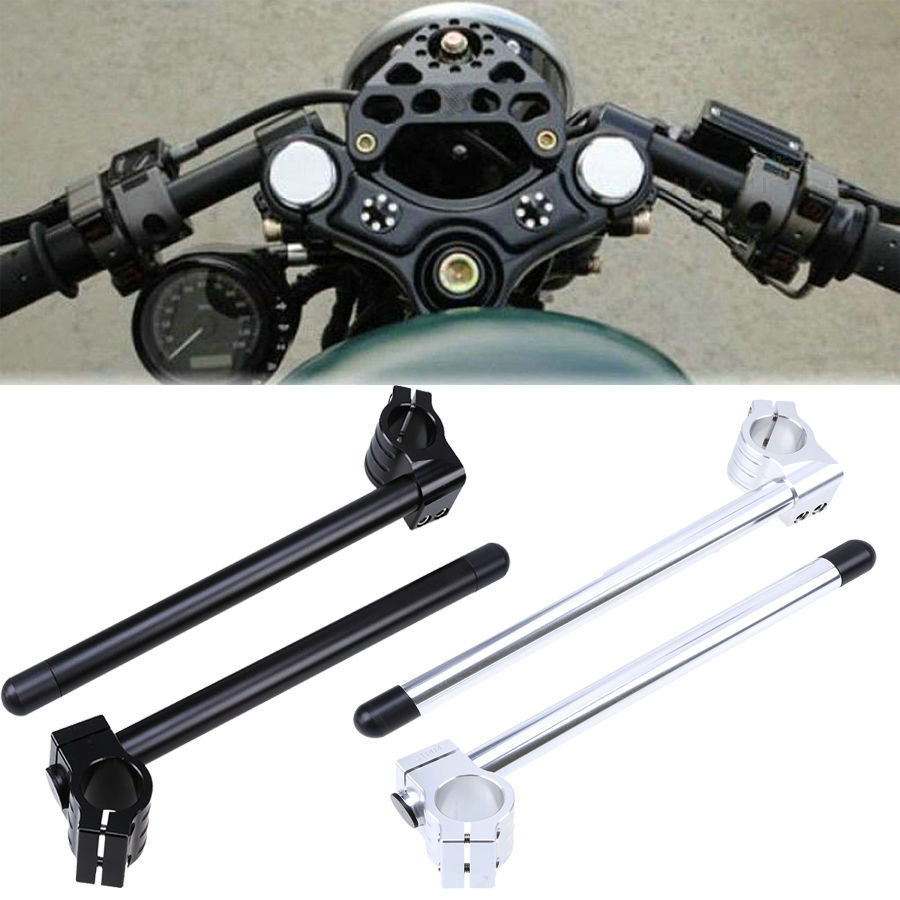 FXCNC 1-Inch Riser Clip-On Handlebars 48mm For Honda CBR600RR 2005+ – CNC Aluminum Pair